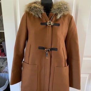Zara peacoat with a hoodie size Medium